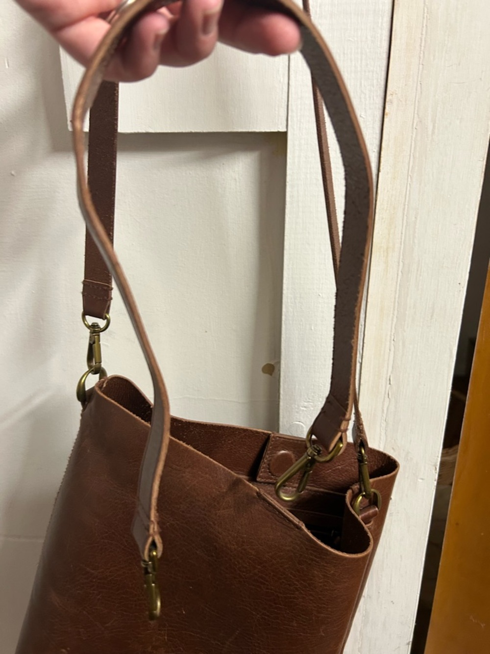 Madewell Brown Leather Crossbody Bag - Picture 4 of 7